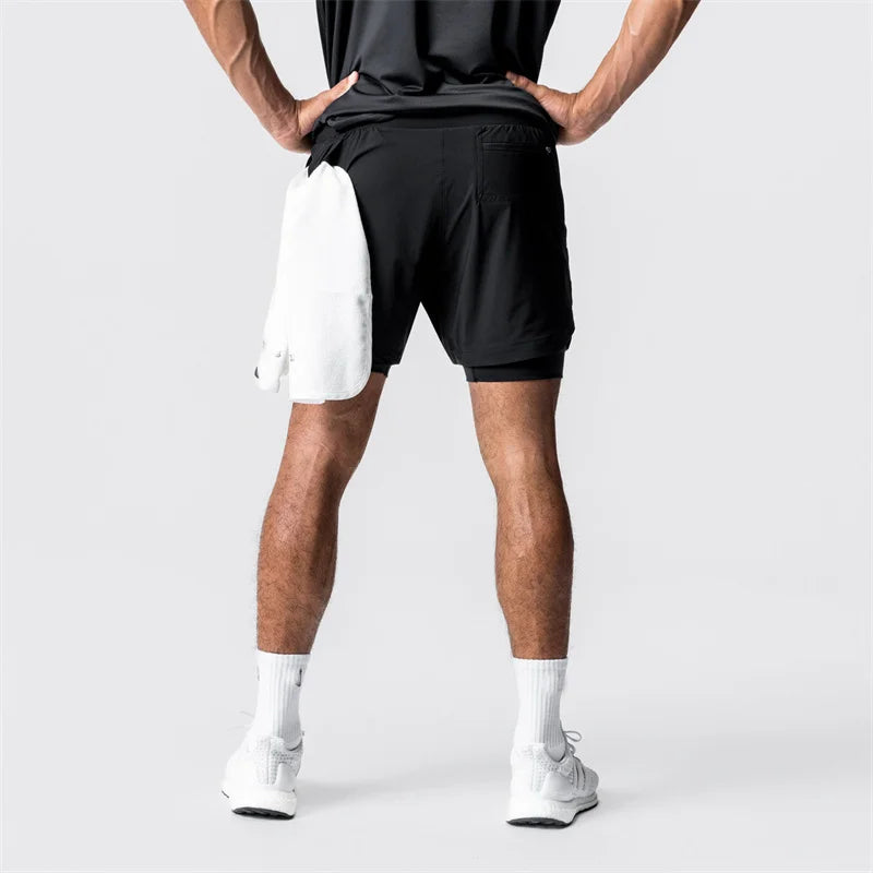 Men's 2-in-1 Quick Dry Beach & Running Shorts | Comfort & Style