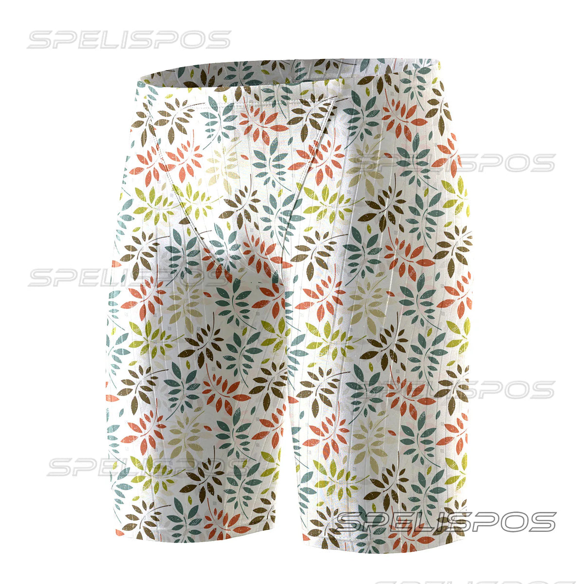 SPELISPOS Men Swimming Trunks Professional Swim Surf Trunks Summer Beach Protection Gym Tights Shorts Quick Dry Printed Plus