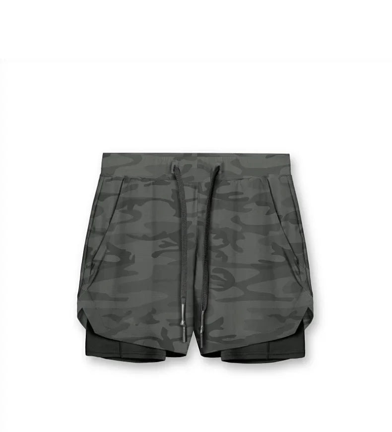 Men’s 2-in-1 Quick-Dry Gym Shorts for Active Training