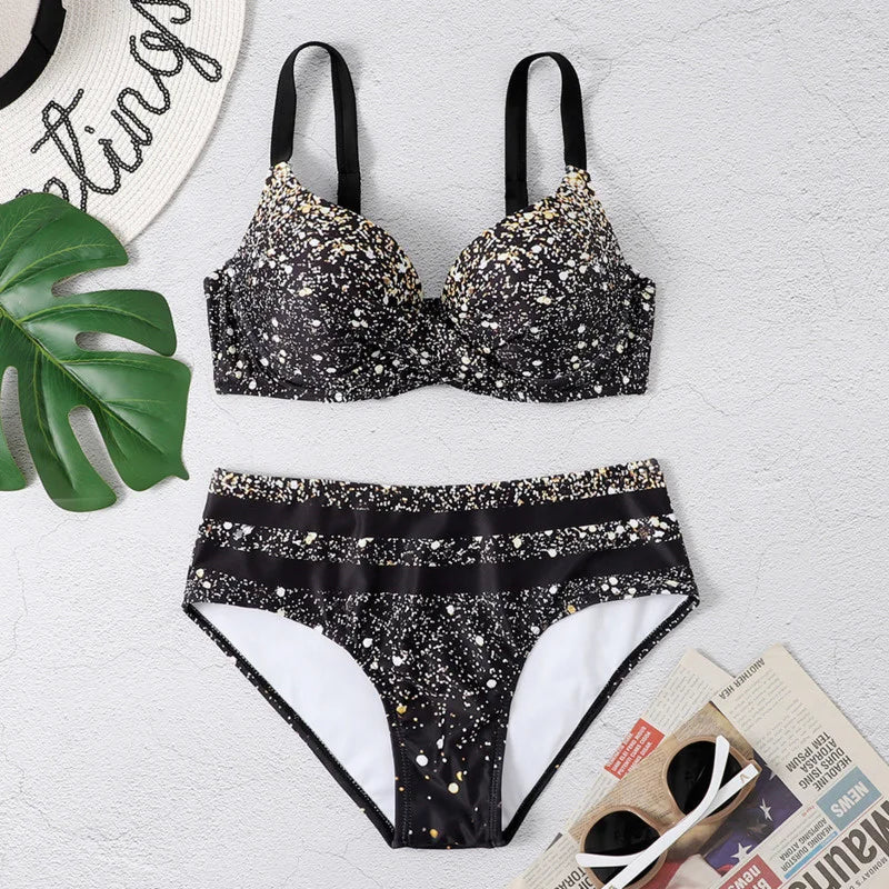 Bikini Swimsuits Female Swimwear With Push Up Beach Wear Two-Piece Bathing Suit Pool Women's Swimming Suits