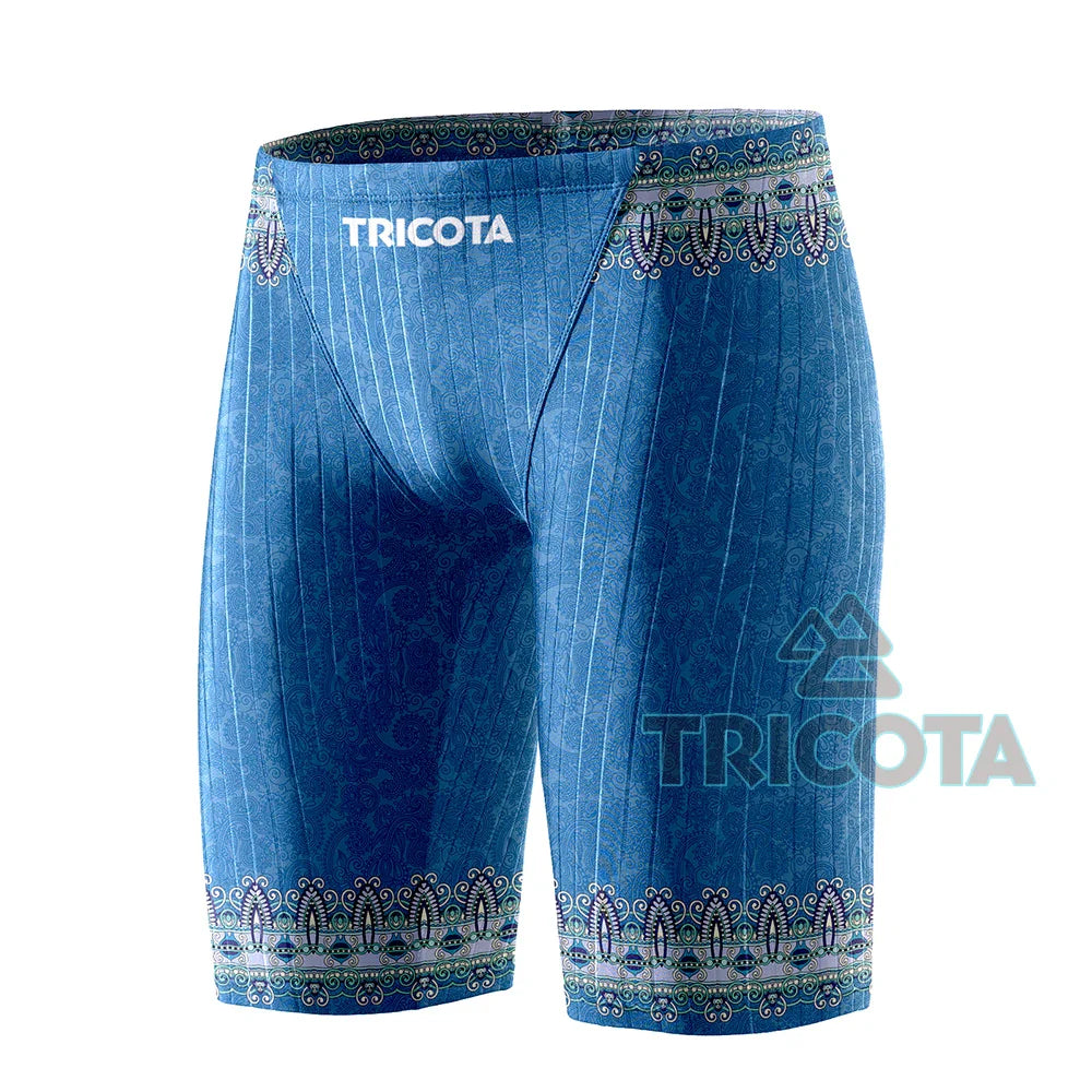 Surfing Shorts Men Swim Pants Jammers Athletic Competition Training Swimsuit Durable Chlorine Resistant Endurance Beach Trunks