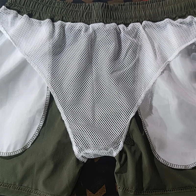Men's Quick Dry Swim Trunks with Zipper Pockets | Summer Beach Shorts