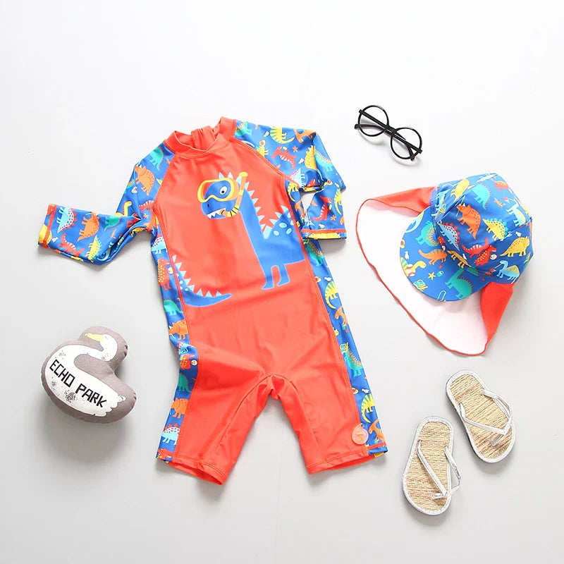 Multi Style Choice Swimsuit Kids UPF50 Children's Swimwear and Swimming Trunks Baby Boy Bathing Suit UV Protection Infant Toddler Boy's Beach Wear