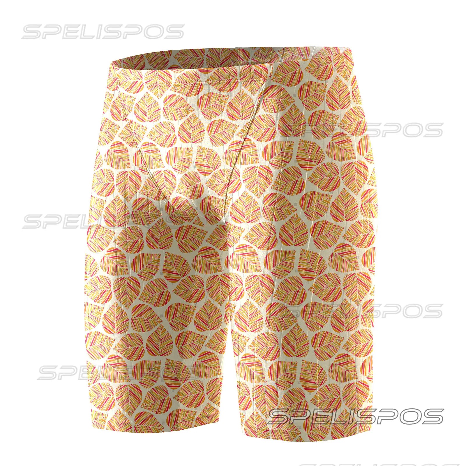 SPELISPOS Men Swimming Trunks Professional Swim Surf Trunks Summer Beach Protection Gym Tights Shorts Quick Dry Printed Plus