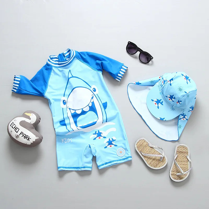 Top Quality Boy Swimsuit UPF50 UV Protection Summer Baby Toddler Swimwear Children's Bathing Suit Beach Pool Surf Swimming Wear