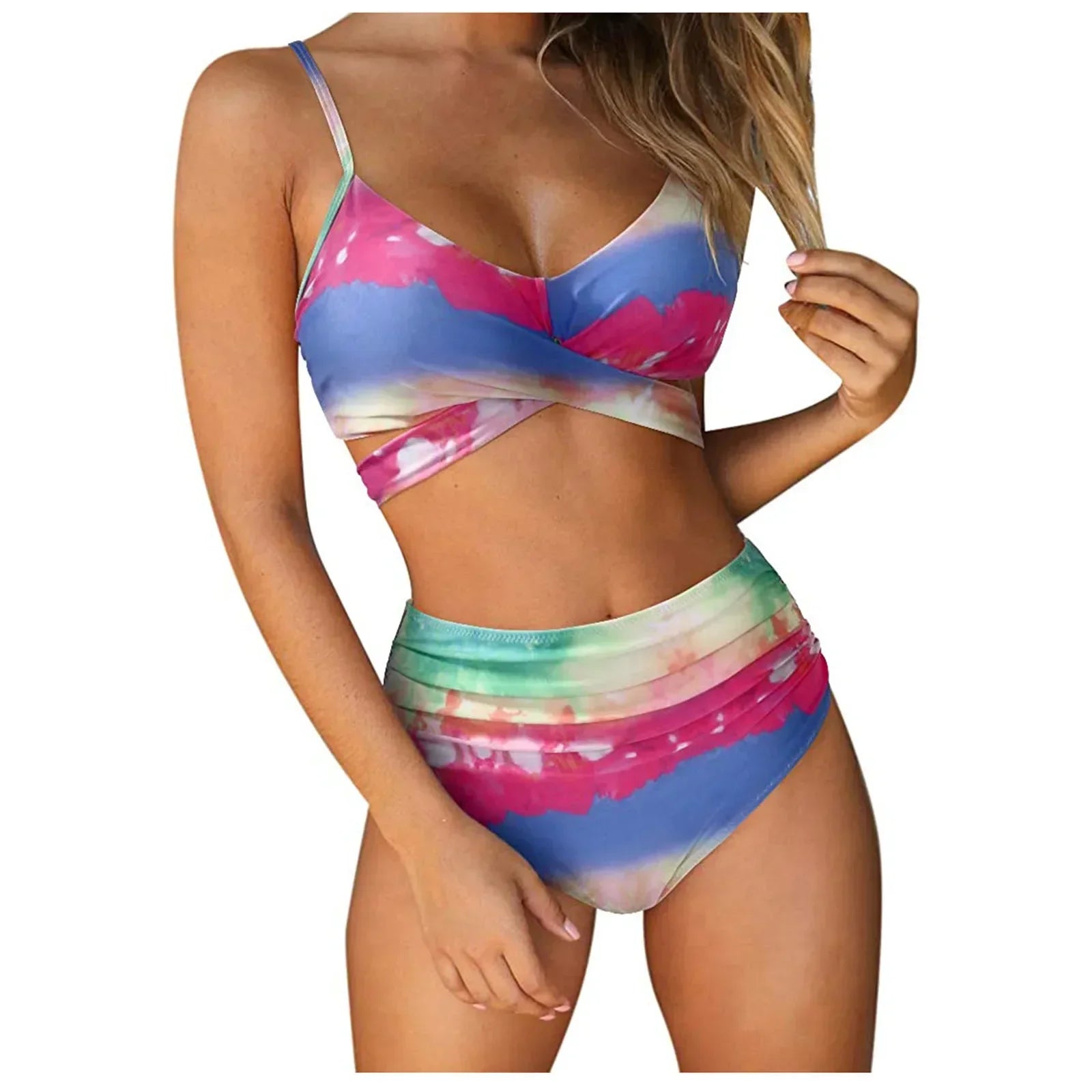 Push Up Bikinis Women's Solid Color Swimwear Female Swimsuit Swimming Bathing Suits Bikini Set Beachwear Bather