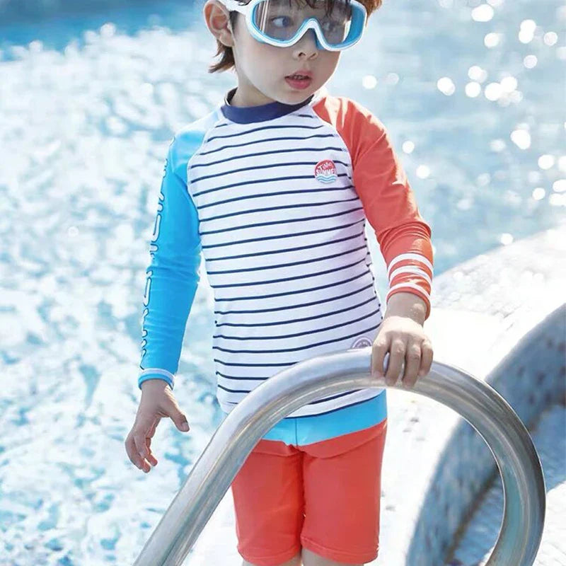 Top Quality Boy Swimsuit UPF50 UV Protection Summer Baby Toddler Swimwear Children's Bathing Suit Beach Pool Surf Swimming Wear