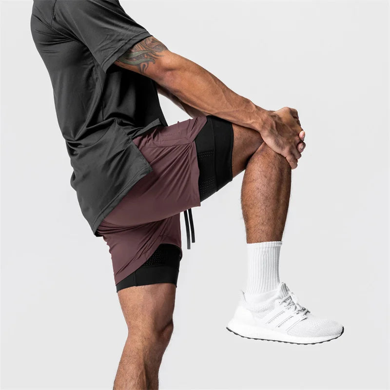 Men's 2-in-1 Quick Dry Beach & Running Shorts | Comfort & Style