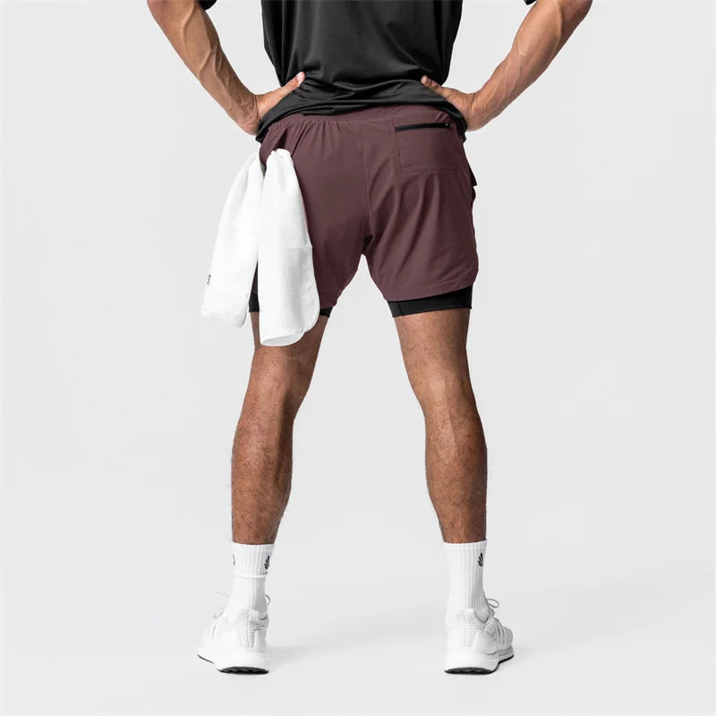 Men's 2-in-1 Quick Dry Beach & Running Shorts | Comfort & Style