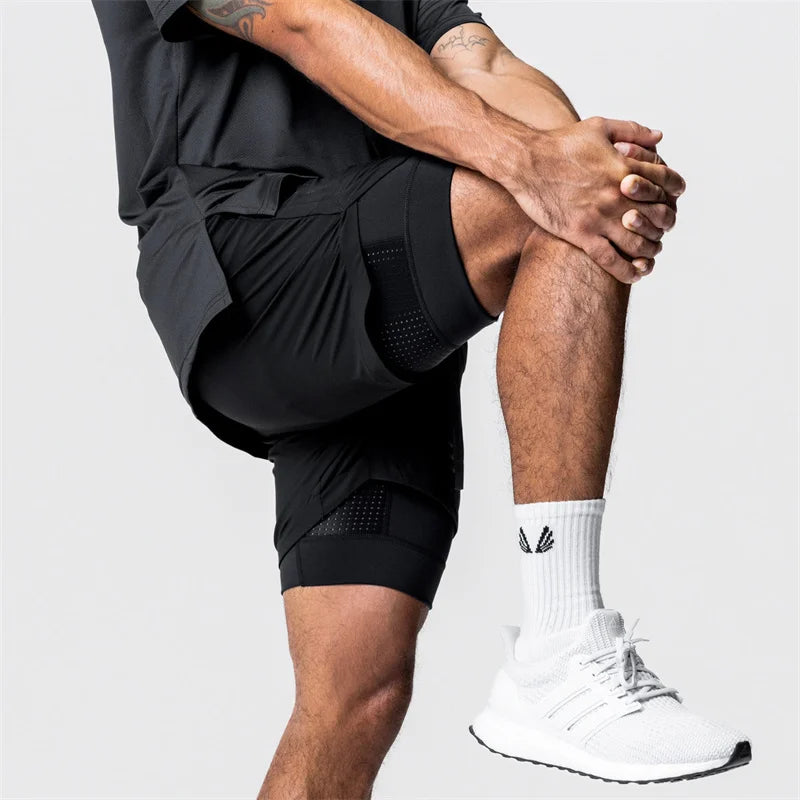 Men's 2-in-1 Quick Dry Beach & Running Shorts | Comfort & Style