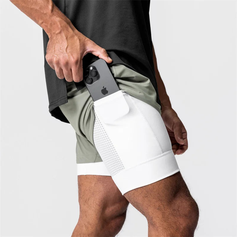 Men's 2-in-1 Quick Dry Beach & Running Shorts | Comfort & Style