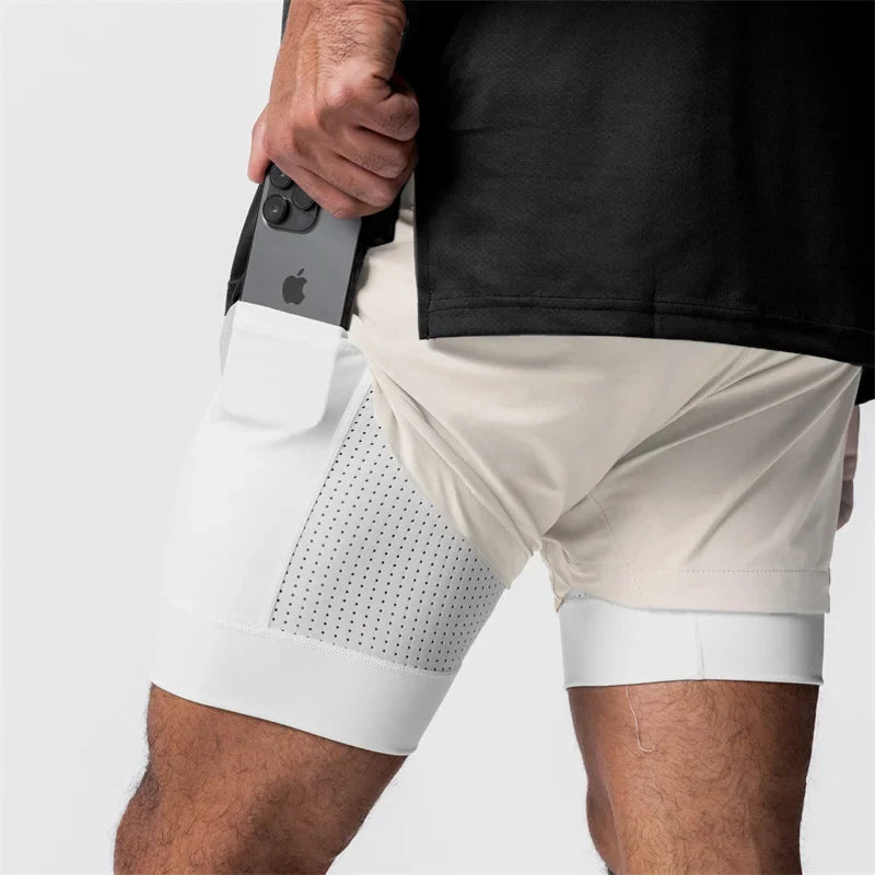 Men's 2-in-1 Quick Dry Beach & Running Shorts | Comfort & Style