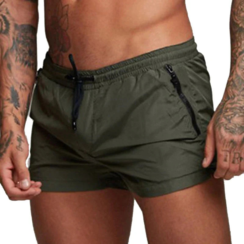 Men's Quick Dry Swim Trunks with Zipper Pockets | Summer Beach Shorts
