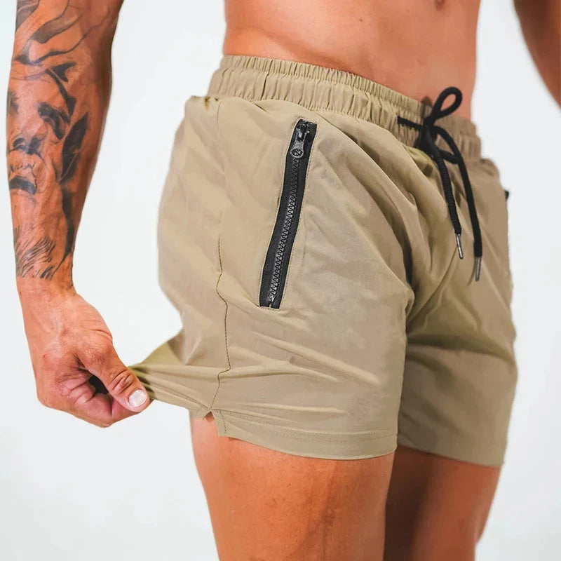 Men's Quick Dry Swim Trunks with Zipper Pockets | Summer Beach Shorts