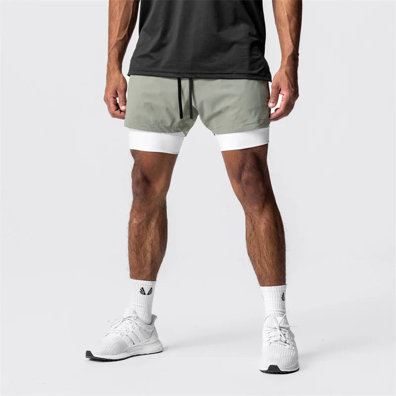 Men's 2-in-1 Quick Dry Beach & Running Shorts | Comfort & Style