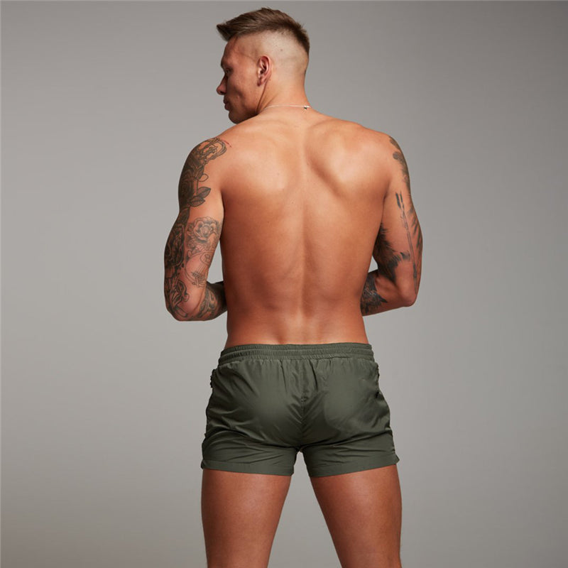 Men's Breathable Quick-Dry Fitness Three-Quarter Pants for Summer