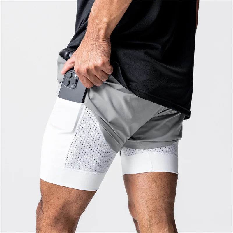 Men's 2-in-1 Quick Dry Beach & Running Shorts | Comfort & Style