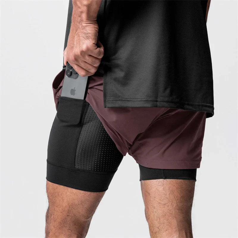 Men's 2-in-1 Quick Dry Beach & Running Shorts | Comfort & Style