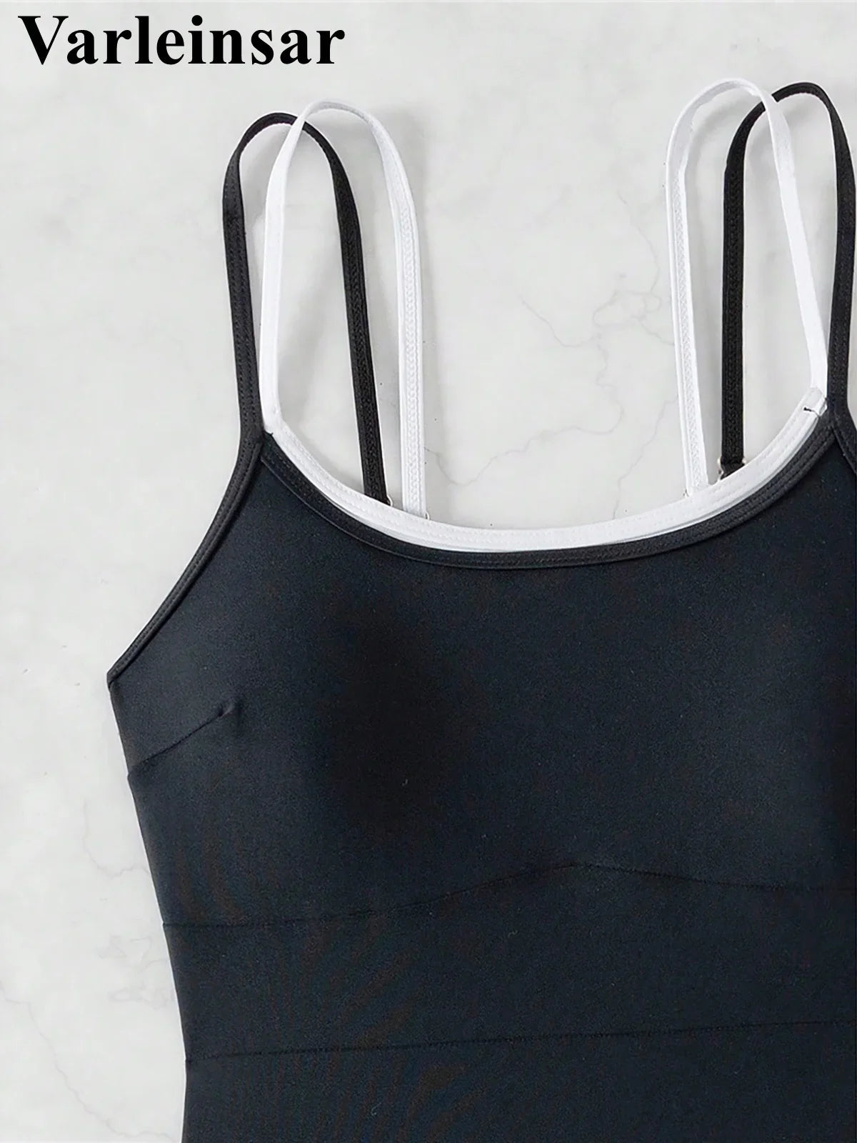 S - XL Splicing Backless High Leg Cut One Piece Swimsuit Women Swimwear Female Padded Monokini Bather Bathing Suit Swim