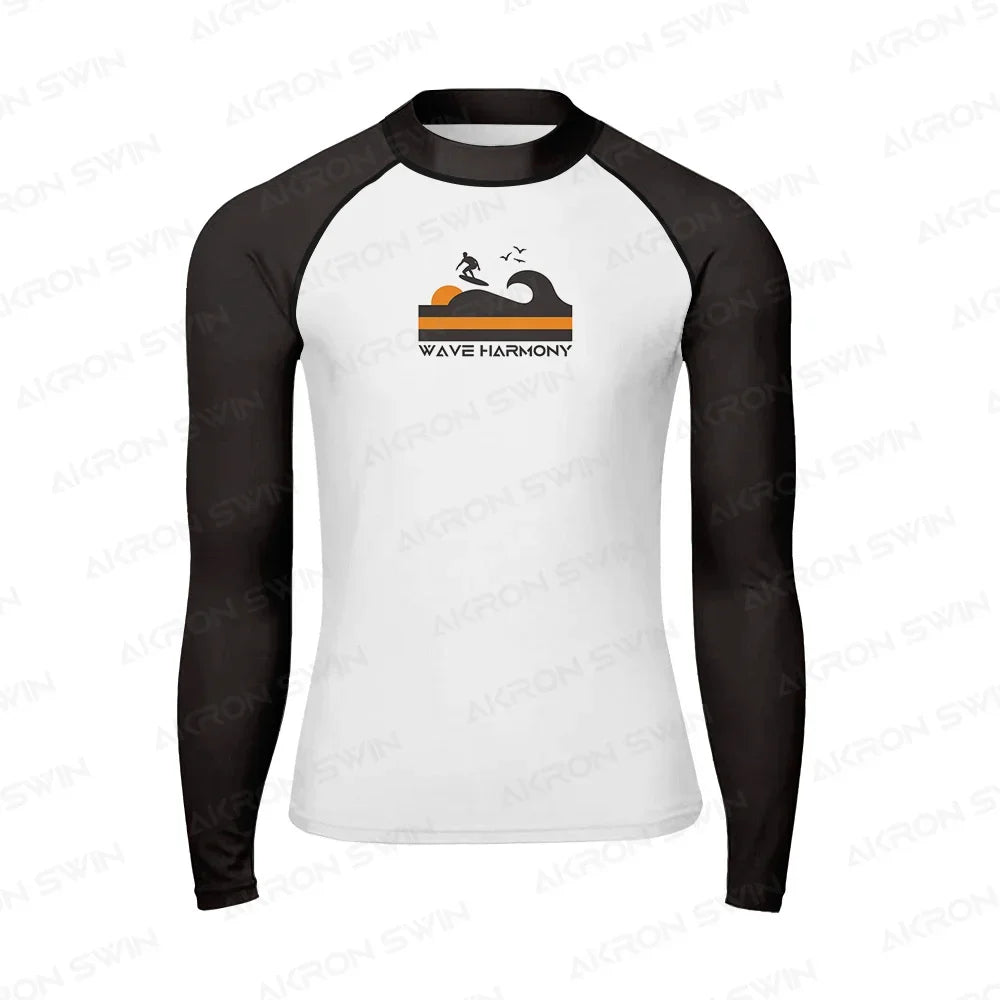 Surfing Rash Guard Swimwear Men's Long Sleeve UV Protection Diving Wear Summer Water Sports Swimming Rash guard Surfing T-shirts