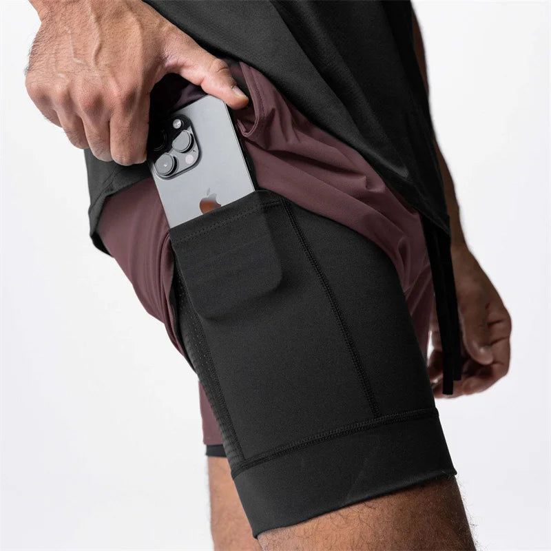 Men's 2-in-1 Quick Dry Beach & Running Shorts | Comfort & Style