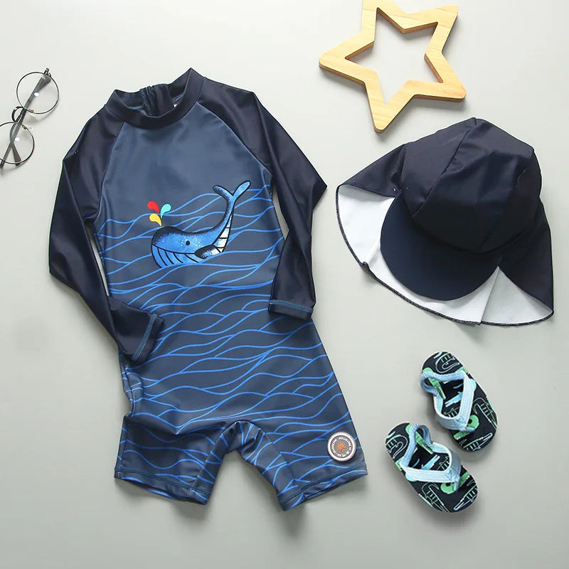Top Quality Boy Swimsuit UPF50 UV Protection Summer Baby Toddler Swimwear Children's Bathing Suit Beach Pool Surf Swimming Wear