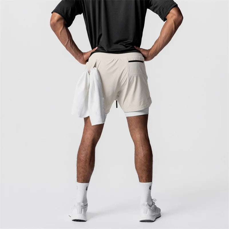 Men's 2-in-1 Quick Dry Beach & Running Shorts | Comfort & Style