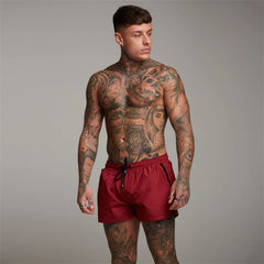 Men's Quick Dry Swim Trunks with Zipper Pockets | Summer Beach Shorts