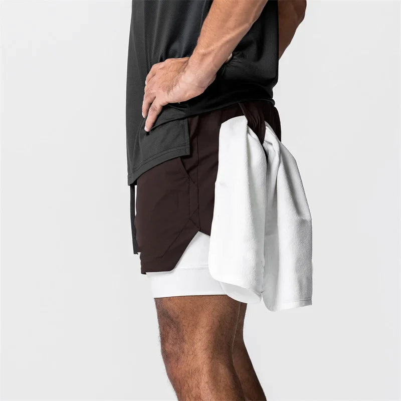 Men's 2-in-1 Quick Dry Beach & Running Shorts | Comfort & Style