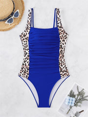 One Piece Swimsuit Women Solid V Neck Sling Bodysuit Monokini Swimwear Summer Backless Beach Bathing Suit Female