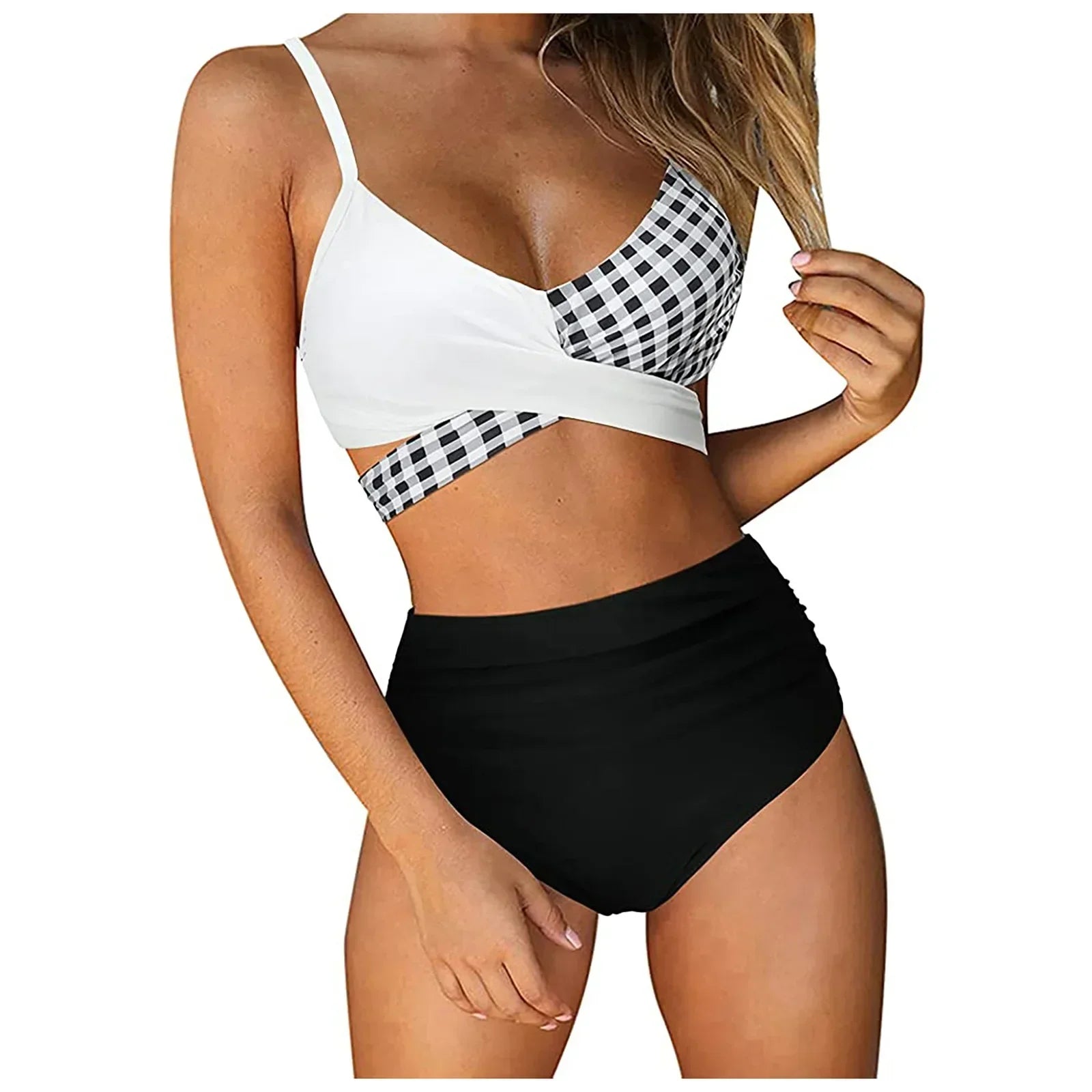 Push Up Bikinis Women's Solid Color Swimwear Female Swimsuit Swimming Bathing Suits Bikini Set Beachwear Bather