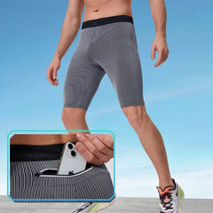 Men's Outdoor Running Compression Shorts | Quick Dry Fitness Tights