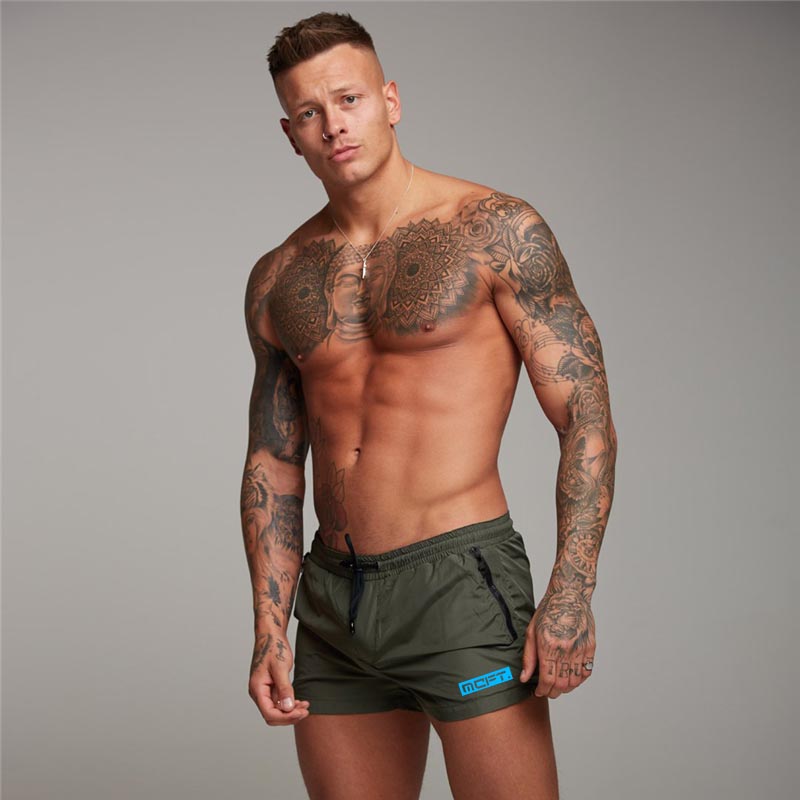 Men's Breathable Quick-Dry Fitness Three-Quarter Pants for Summer
