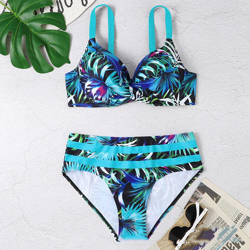 Bikini Swimsuits Female Swimwear With Push Up Beach Wear Two-Piece Bathing Suit Pool Women's Swimming Suits