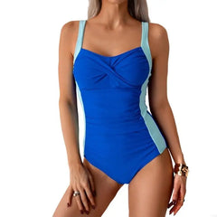 Womens Push Up Swimwear Ladies 1 Pc Bathing Suit Ruched Swimsuit Female Swimming Suit for Beachwear