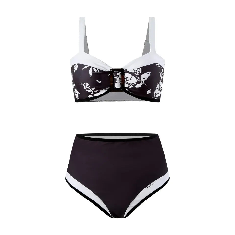High Waist Bikinis Women Vintage Design Swimwear Printed Swimsuit Female Beachwear Bathers Bathing Swimming Swim Suit Summer