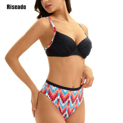 Women's Push Up Bikini Sets Two Piece High Waisted Swimsuit Beach Swimming Wear