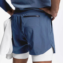 Men’s 2-in-1 Quick-Dry Gym Shorts for Active Training
