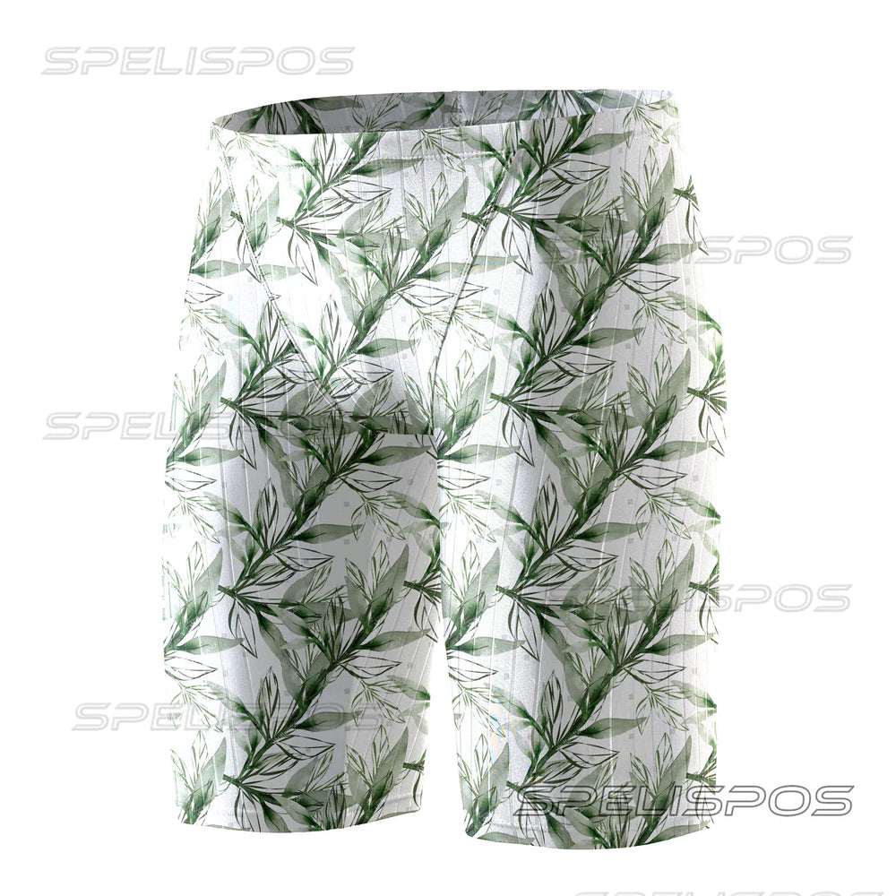 SPELISPOS Men Swimming Trunks Professional Swim Surf Trunks Summer Beach Protection Gym Tights Shorts Quick Dry Printed Plus