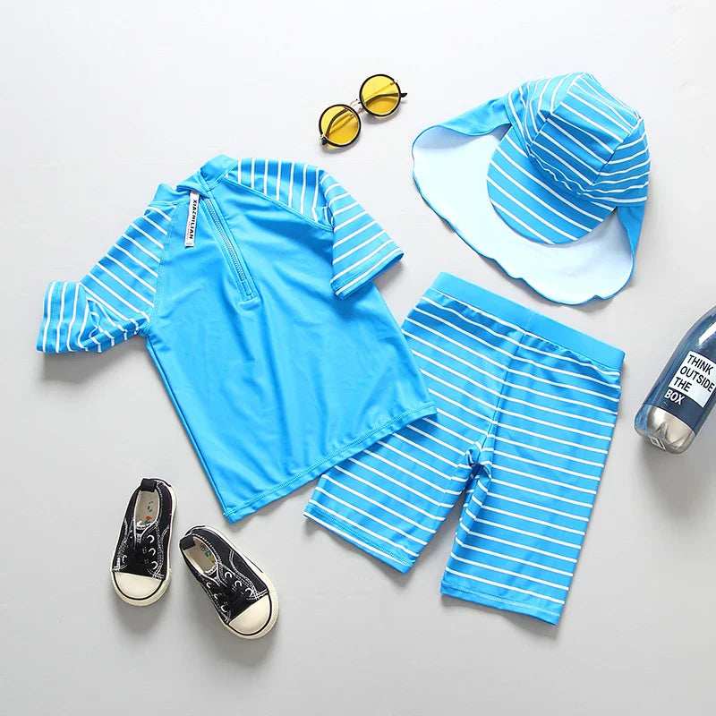 Multi Style Choice Swimsuit Kids UPF50 Children's Swimwear and Swimming Trunks Baby Boy Bathing Suit UV Protection Infant Toddler Boy's Beach Wear
