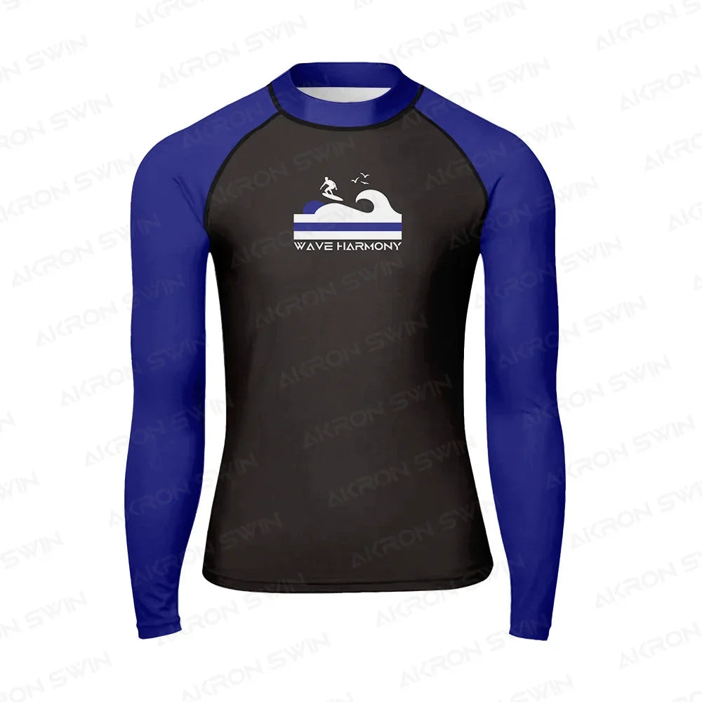 Surfing Rash Guard Swimwear Men's Long Sleeve UV Protection Diving Wear Summer Water Sports Swimming Rash guard Surfing T-shirts
