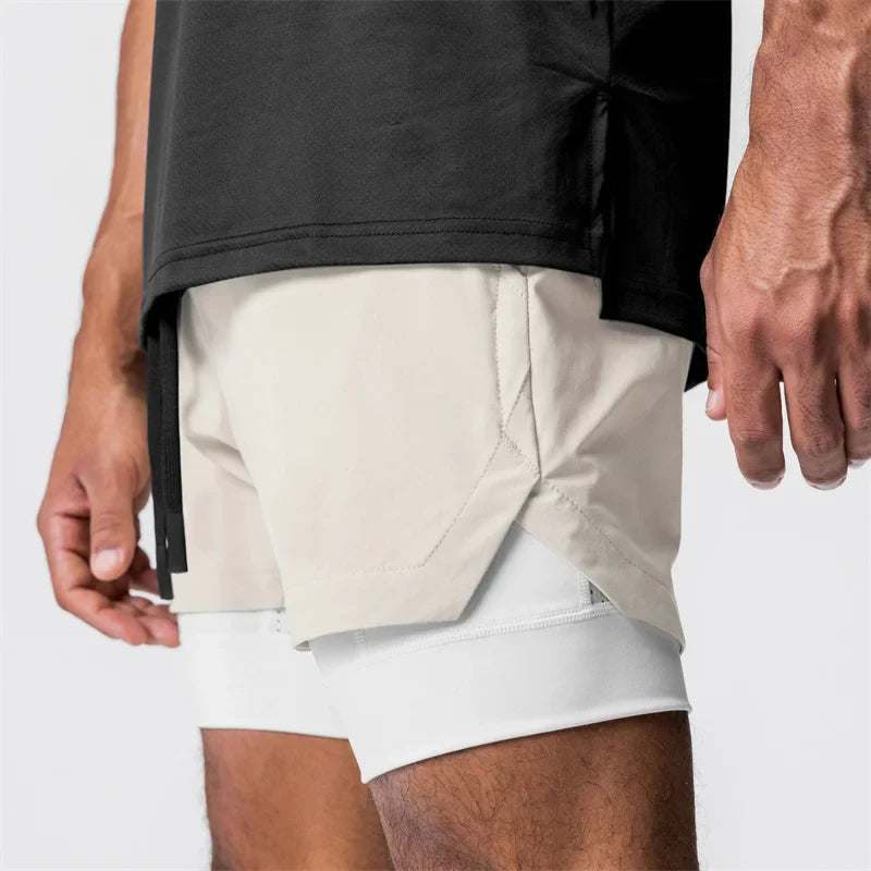 Men's 2-in-1 Quick Dry Beach & Running Shorts | Comfort & Style