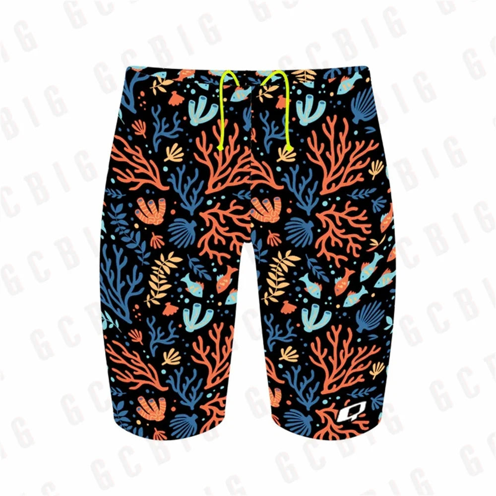 Swim Boxers Summer Trunks Swimwear Training Swim Shorts Trunks Swimsuits Boy Jammers Sports Surf Shorts Beach Volleyball Swimming Pants