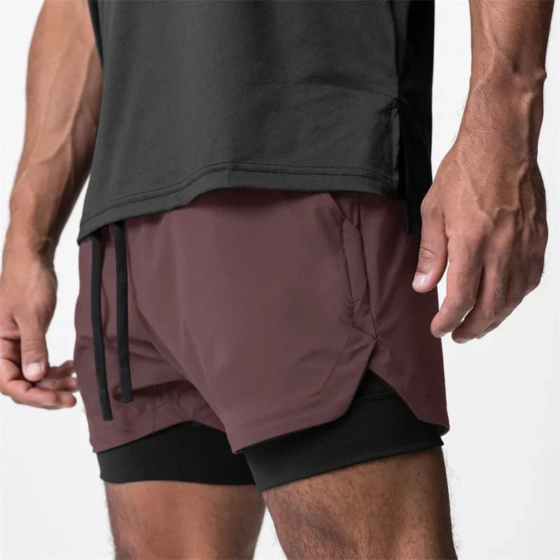 Men's 2-in-1 Quick Dry Beach & Running Shorts | Comfort & Style