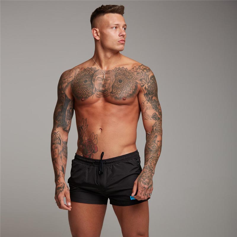 Men's Breathable Quick-Dry Fitness Three-Quarter Pants for Summer