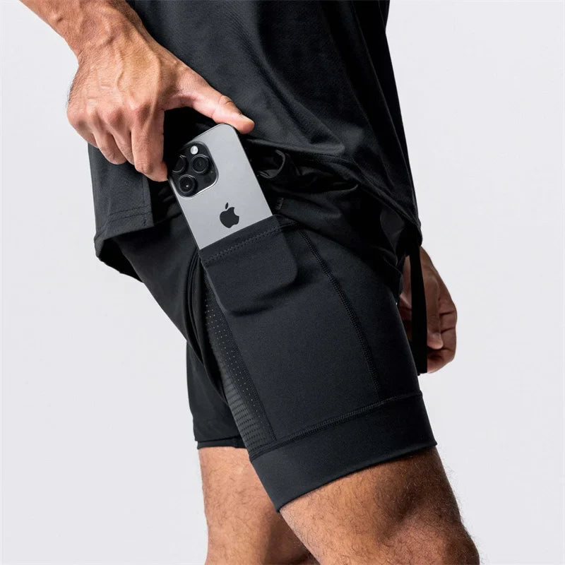 Men's 2-in-1 Quick Dry Beach & Running Shorts | Comfort & Style