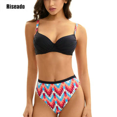 Women's Push Up Bikini Sets Two Piece High Waisted Swimsuit Beach Swimming Wear