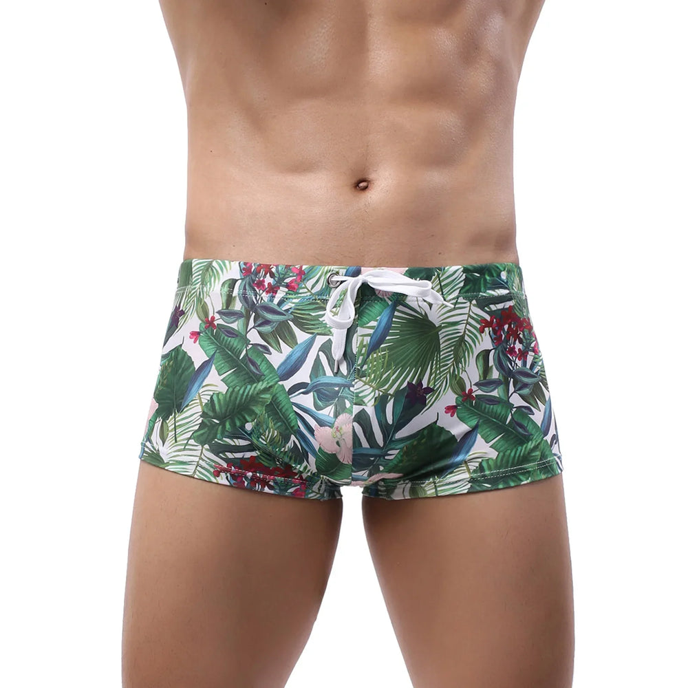 Swimwear Men Swim Boxers Low Waist Swimsuit Swimming Trunks Shorts Sunga hombre Bathing Suit