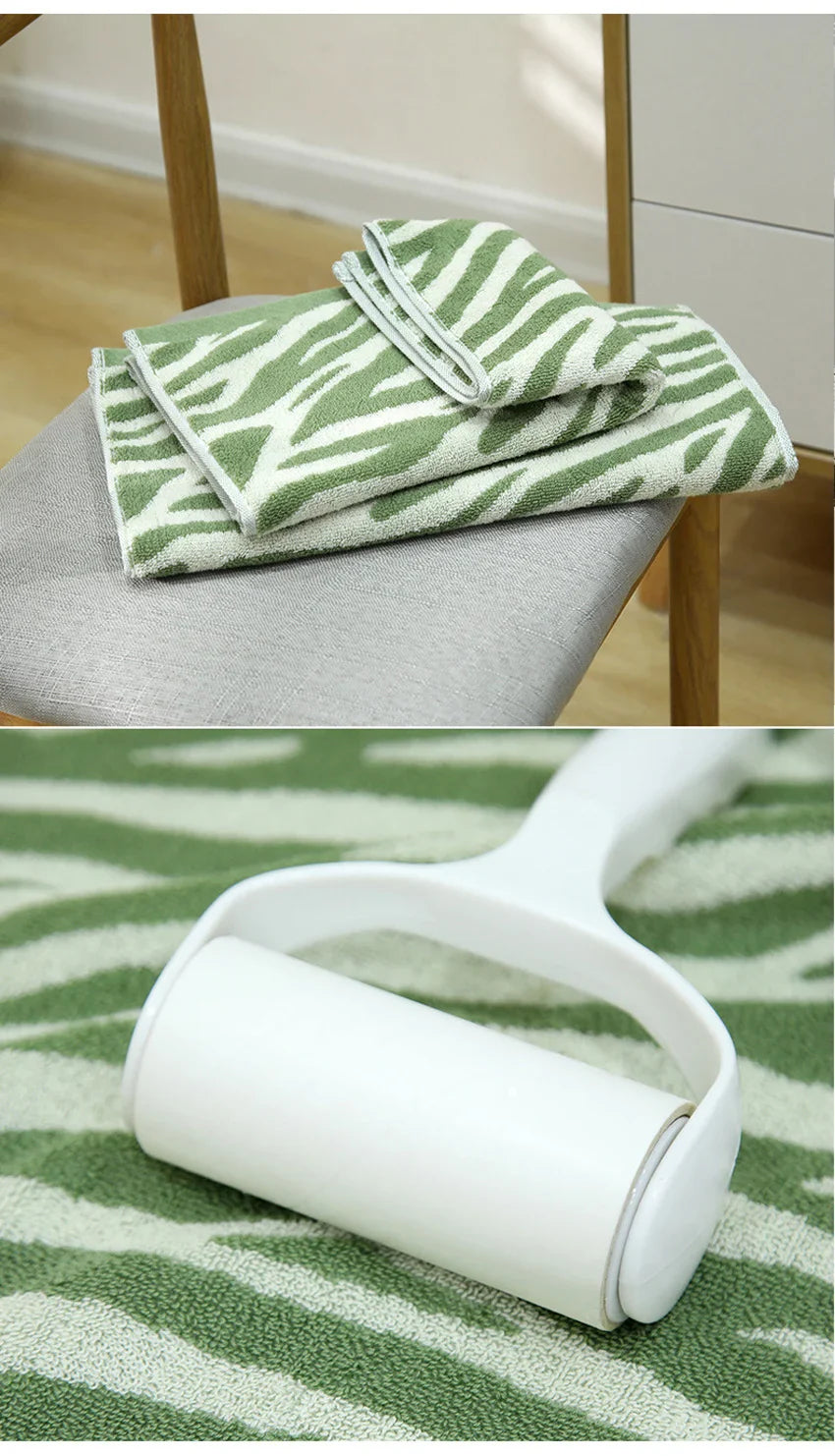 Striped Tiger Pattern Hand Towel Cotton Soft Skin-friendly Face Towel Quick-drying Absorbent Towel For Home Bathroom 29*13in