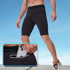 Men's Outdoor Running Compression Shorts | Quick Dry Fitness Tights